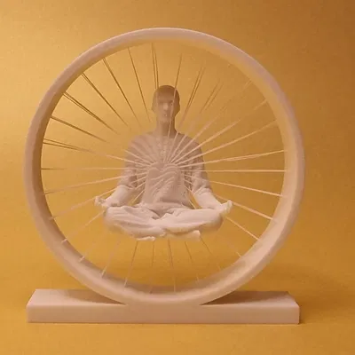 Thiền Lơ Lửng – Tượng String Art