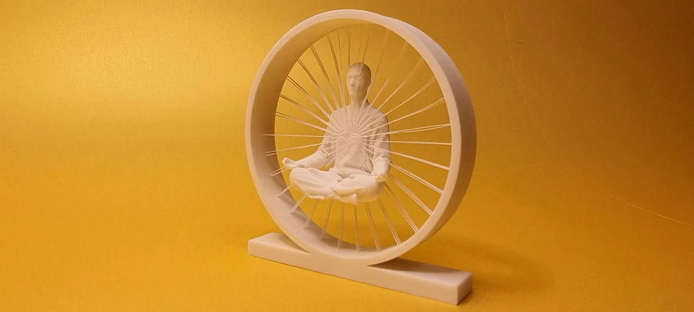 Thiền Lơ Lửng – Tượng String Art - Image 7