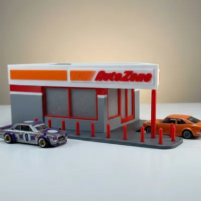 Diorama Auto Zone tỉ lệ 1:64