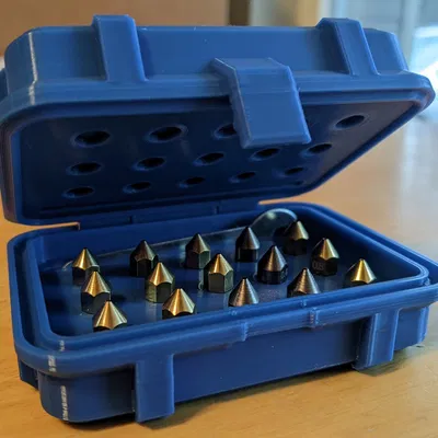 REMIX hộp Parametric Rugged Box bản nozzle – print-in-place, không cần lắp ráp