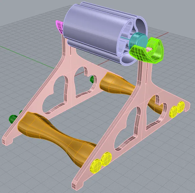 Giá Đỡ Cuộn Filament Hình Trái Tim (Không Cần Bearing) - Image 7