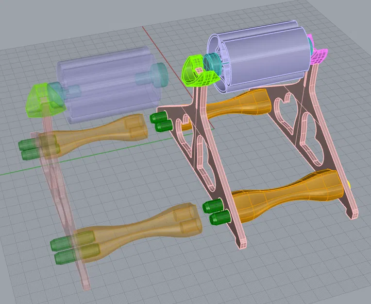 Giá Đỡ Cuộn Filament Hình Trái Tim (Không Cần Bearing) - Image 8