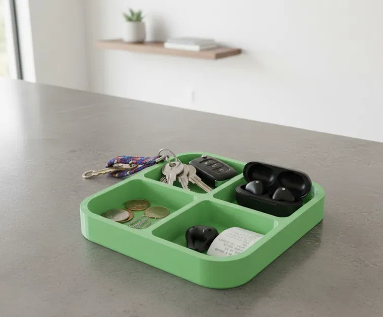 Khay Đựng Chìa Khóa Tối Giản Để Bàn – Organizer In 3D - Image 1