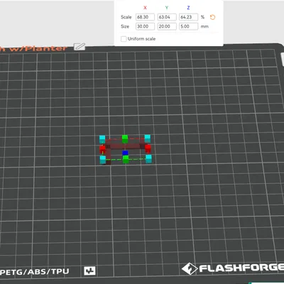 Bench w/Planters – Băng ghế công viên tỉ lệ N kèm 2 bồn cây