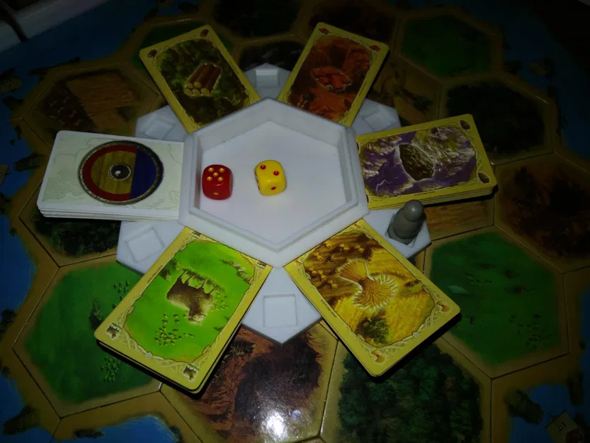 Settlers' Sanctuary | Khay Xúc Xắc & Hub Thẻ Tài Nguyên - Image 2