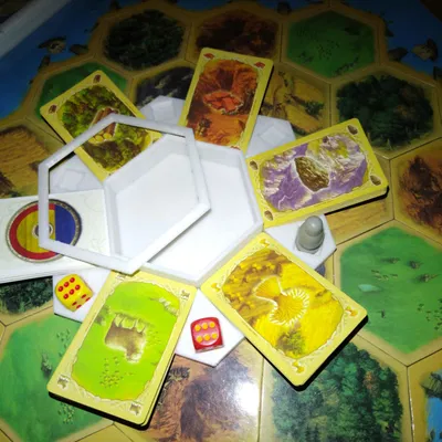 Settlers' Sanctuary | Khay Xúc Xắc & Hub Thẻ Tài Nguyên