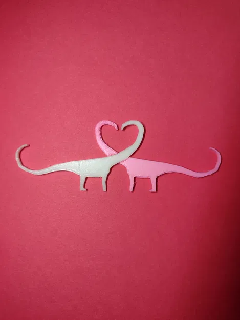 Valendinos – Cặp meeple Barosaurus tạo hình trái tim - Image 1