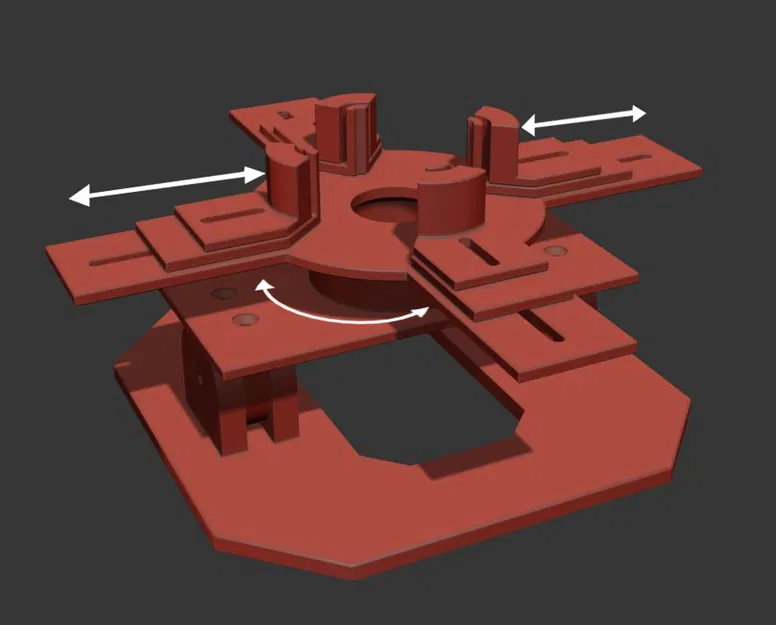Giá đỡ sơn xoay modular (Support modulaire rotatif de peinture) - Image 8