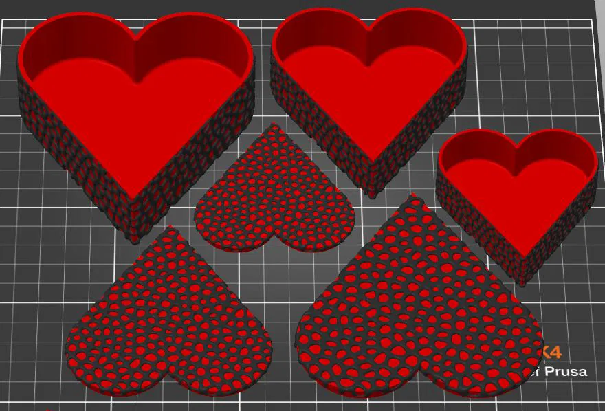 Hộp Quà Trái Tim Voronoi - Image 1