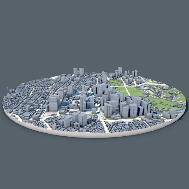Mô hình 3D Cityscape Tokyo (Nhật Bản) – Kiến trúc đô thị in được - Image 2