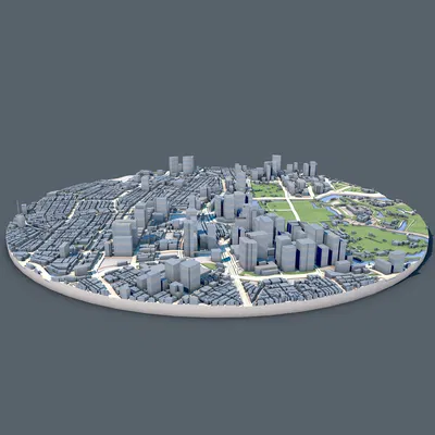 Mô hình 3D Cityscape Tokyo (Nhật Bản) – Kiến trúc đô thị in được