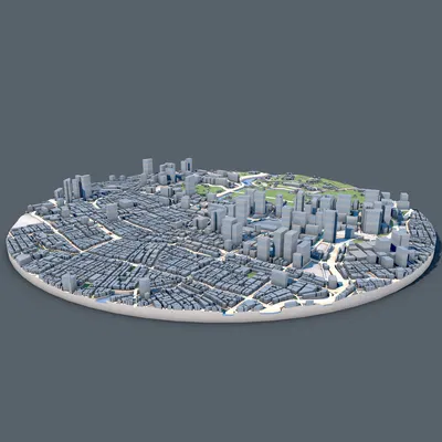 Mô hình 3D Cityscape Tokyo (Nhật Bản) – Kiến trúc đô thị in được