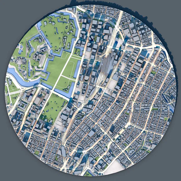 Mô hình 3D Cityscape Tokyo (Nhật Bản) – Kiến trúc đô thị in được - Image 5