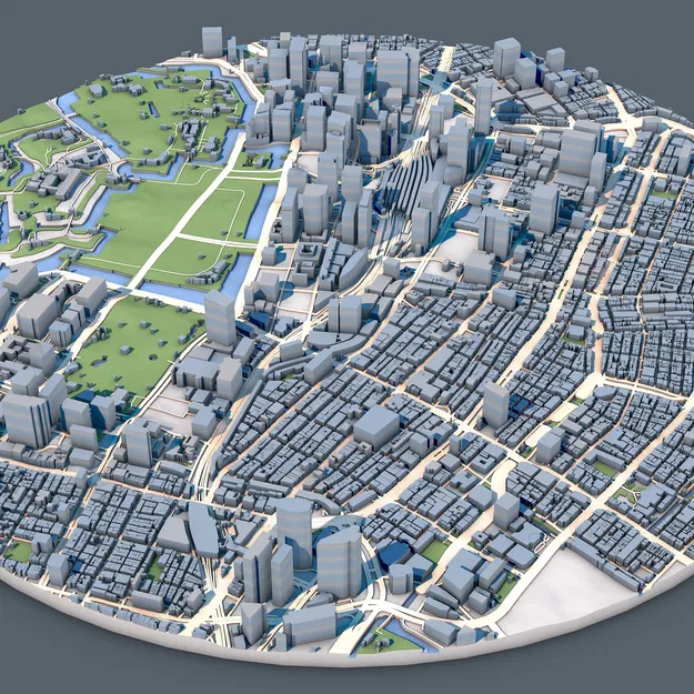 Mô hình 3D Cityscape Tokyo (Nhật Bản) – Kiến trúc đô thị in được - Image 6