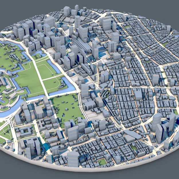 Mô hình 3D Cityscape Tokyo (Nhật Bản) – Kiến trúc đô thị in được - Image 7