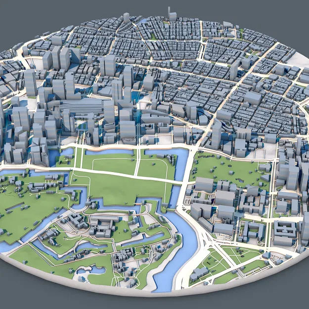 Mô hình 3D Cityscape Tokyo (Nhật Bản) – Kiến trúc đô thị in được - Image 11