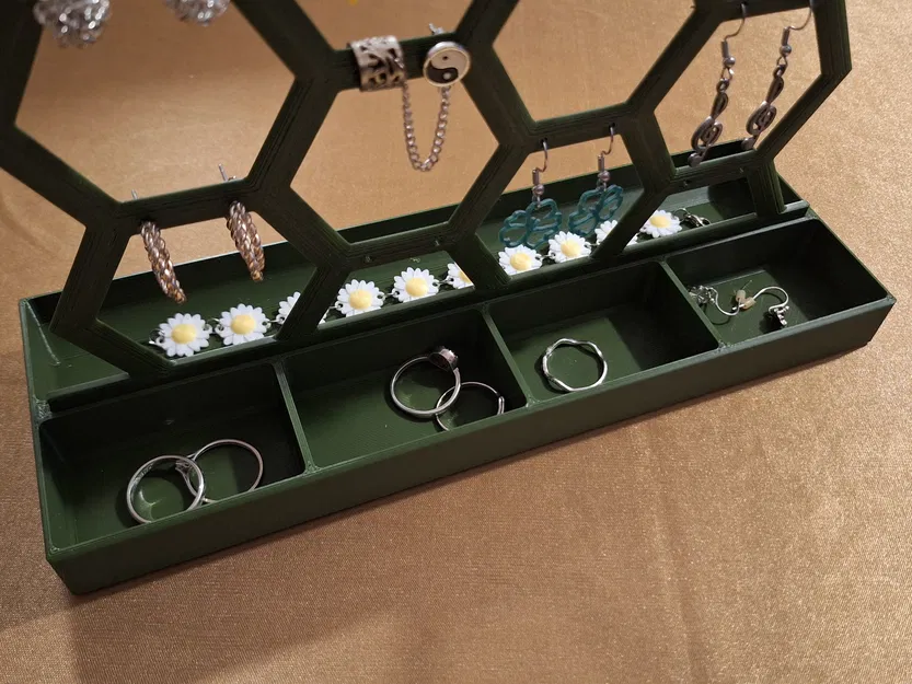 Kệ treo khuyên tai: Bộ lục giác (Hexagonal set) - Image 3