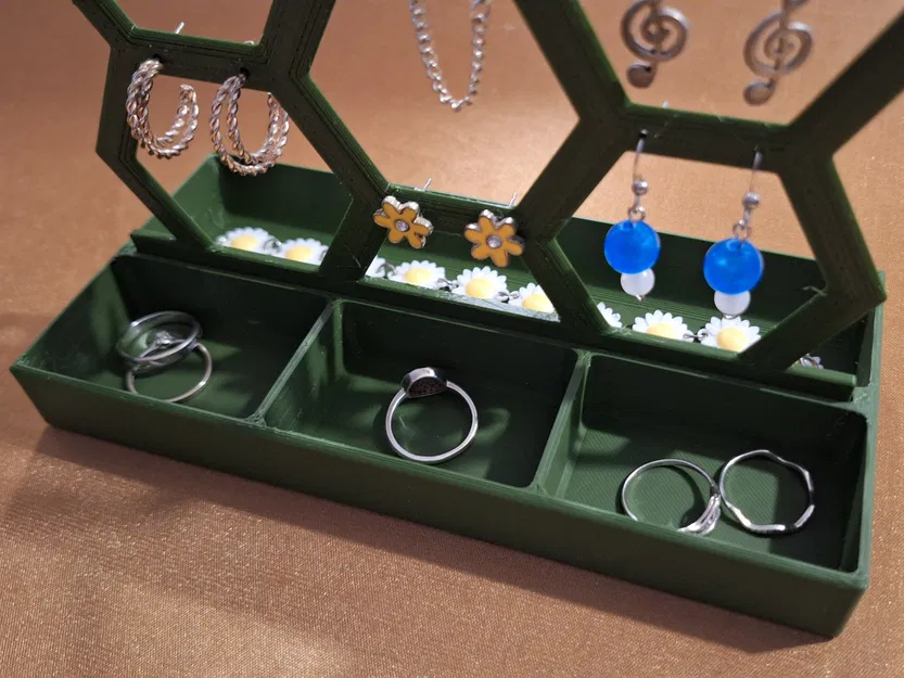 Kệ treo khuyên tai: Bộ lục giác (Hexagonal set) - Image 4