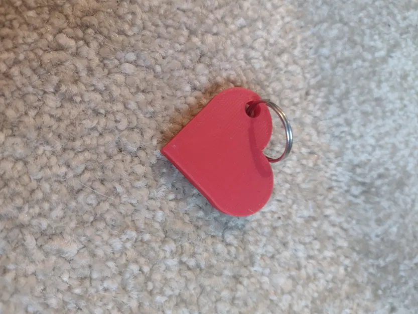 Móc khóa hình trái tim (Heart keychain) - Image 1