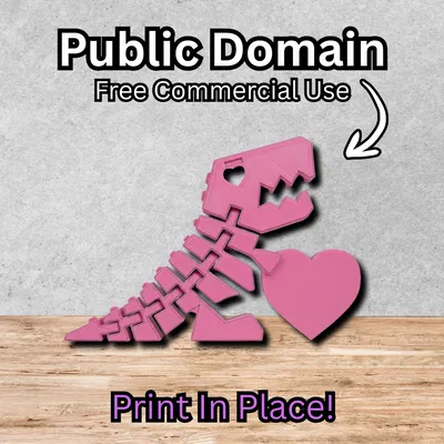 Khủng Long Khớp Nối Cầm Trái Tim (Articulated Dino with Heart)