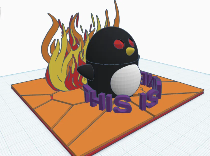 CALM FIRE PENGUIN – Chim cánh cụt mắt to - Image 1