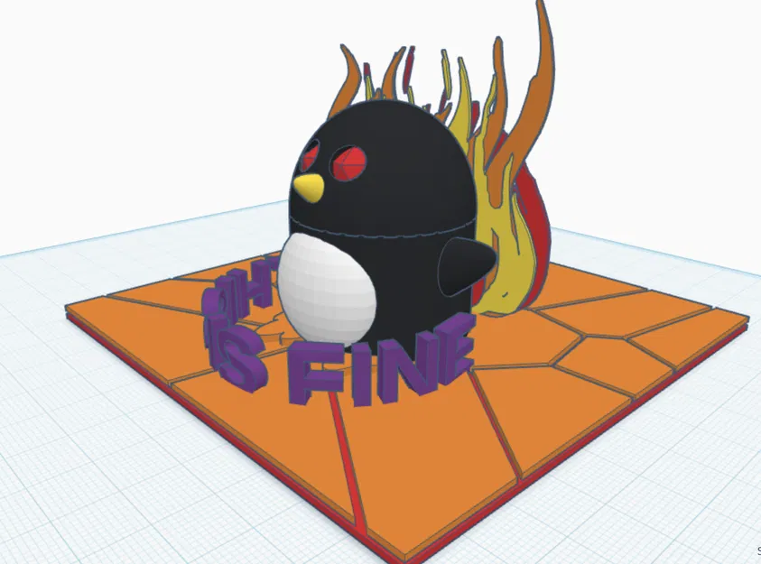 CALM FIRE PENGUIN – Chim cánh cụt mắt to - Image 3