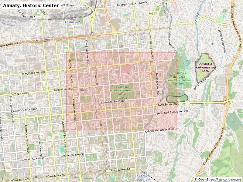 Almaty, Historic Center, Kazakhstan - Mô hình thu nhỏ 3D - Image 8