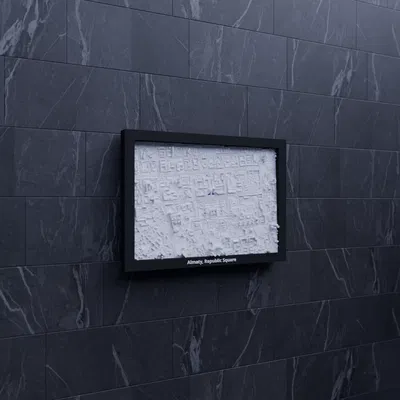 Almaty, Republic Square, Kazakhstan - Bản thu nhỏ 3D