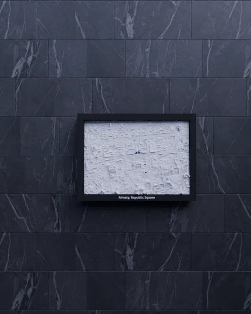 Almaty, Republic Square, Kazakhstan - Bản thu nhỏ 3D - Image 5