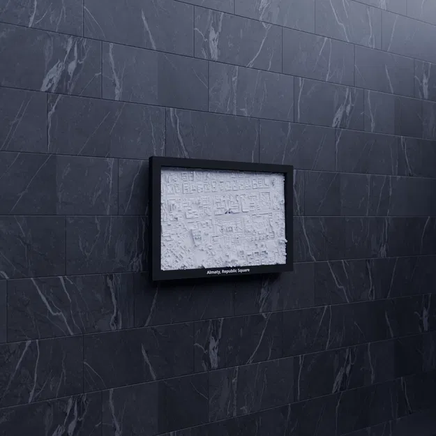 Almaty, Republic Square, Kazakhstan - Bản thu nhỏ 3D - Image 6