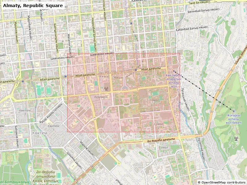 Almaty, Republic Square, Kazakhstan - Bản thu nhỏ 3D - Image 8