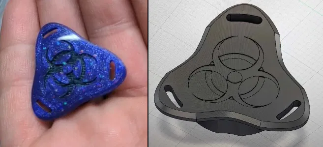 BiohazardCap – Nắp van uống nước có biểu tượng Biohazard - Image 1