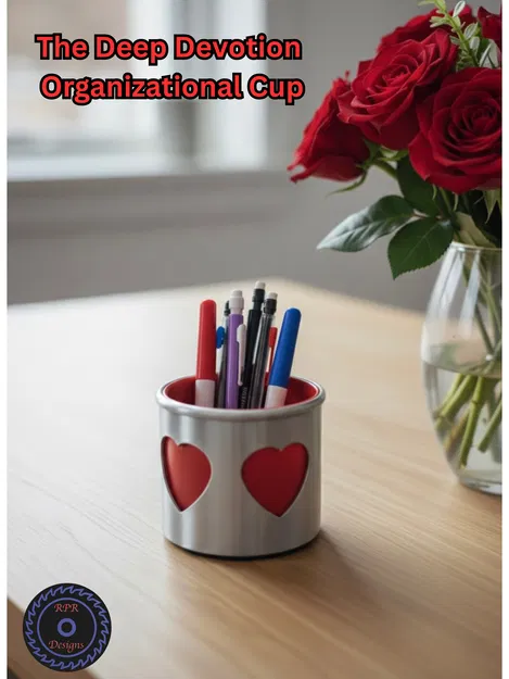 Cốc Tổ Chức Đồ Deep Devotion (Hình Trái Tim, 2 Lớp) - Image 1