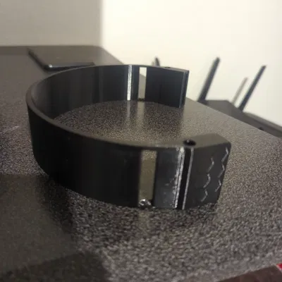 Headband Prusabeat có khe luồn dây, dùng band SteelSeries Arctis 7