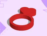 Nhẫn Trái Tim Đơn Giản (Simple Heart Ring) - Image 1