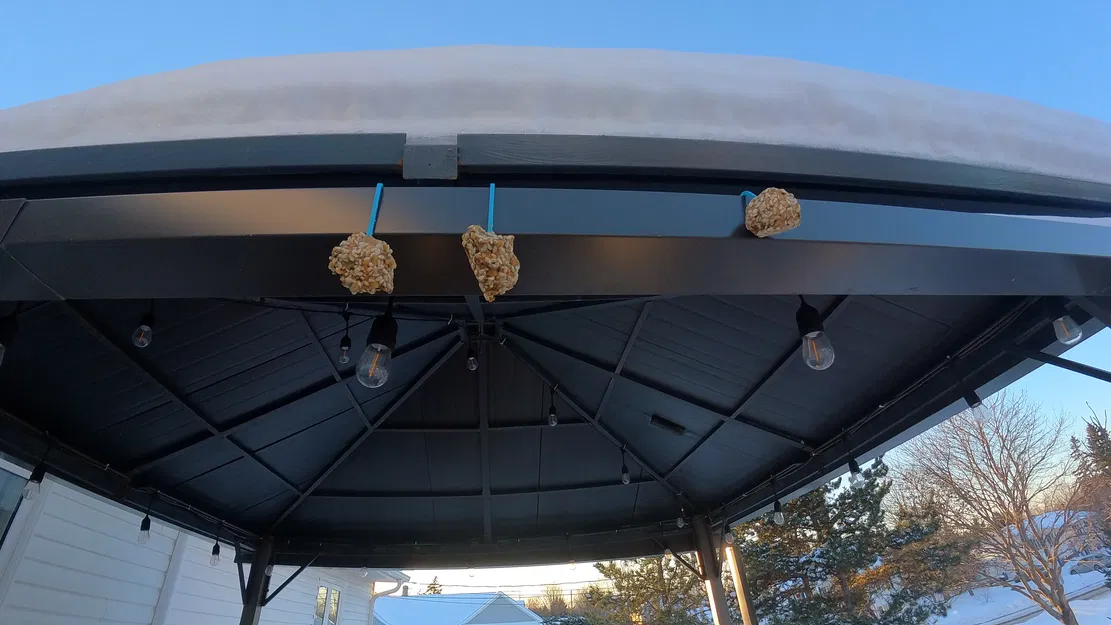 Móc treo máng ăn cho chim in nhanh (có móc treo) - Image 1