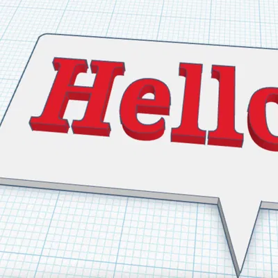 Bong bóng lời thoại “Hello”