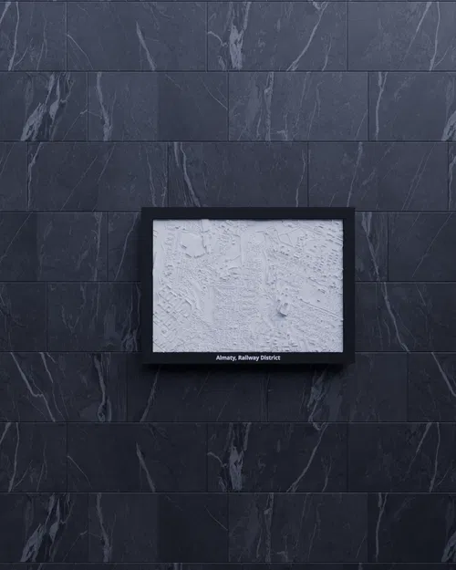 Mô hình thu nhỏ 3D Almaty, Railway District, Kazakhstan - Image 1