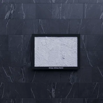 Mô hình thu nhỏ 3D Almaty, Railway District, Kazakhstan