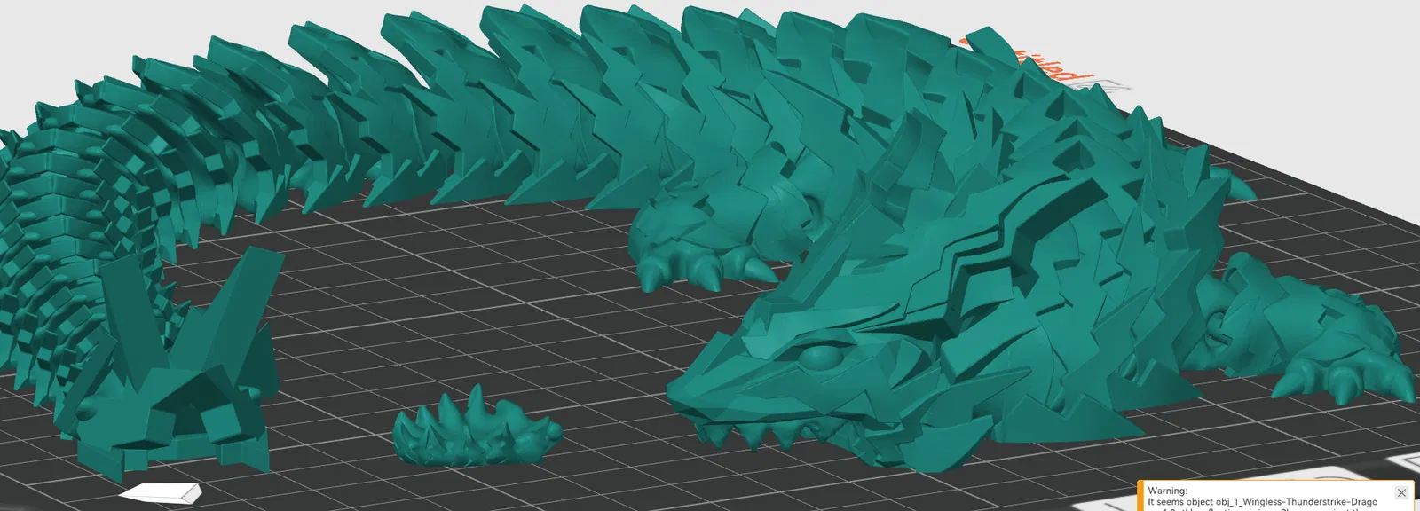 Rồng khớp nối có hàm cử động (Articulated dragon with movable jaw) - Image 1