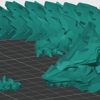 Rồng khớp nối có hàm cử động (Articulated dragon with movable jaw)