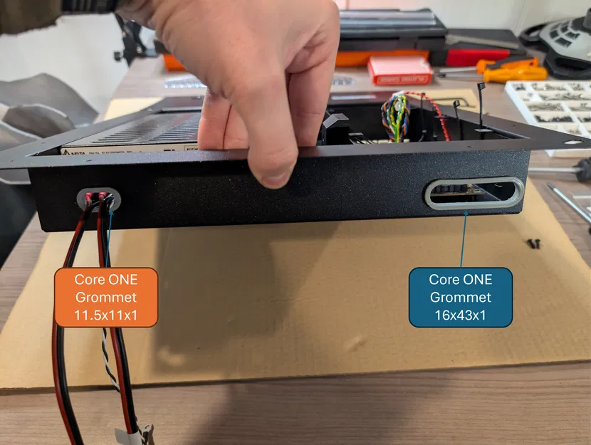 Bộ Grommet khe dây nguồn cho Prusa Core ONE / ONE+ - Image 3