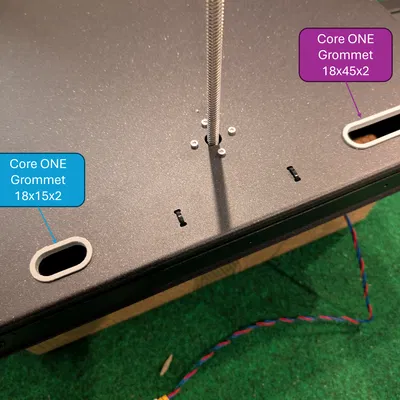 Bộ Grommet khe dây nguồn cho Prusa Core ONE / ONE+