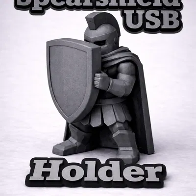 SPEARSHIELD! USB Holder – Giá đỡ USB hình chiến binh Spartan
