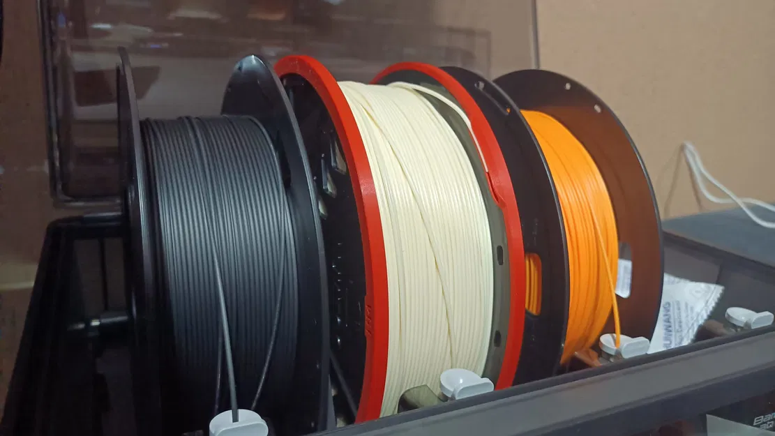 Adapter cuộn filament 194mm sang Bambu Lab AMS (200mm) có kẹp filament - Image 1