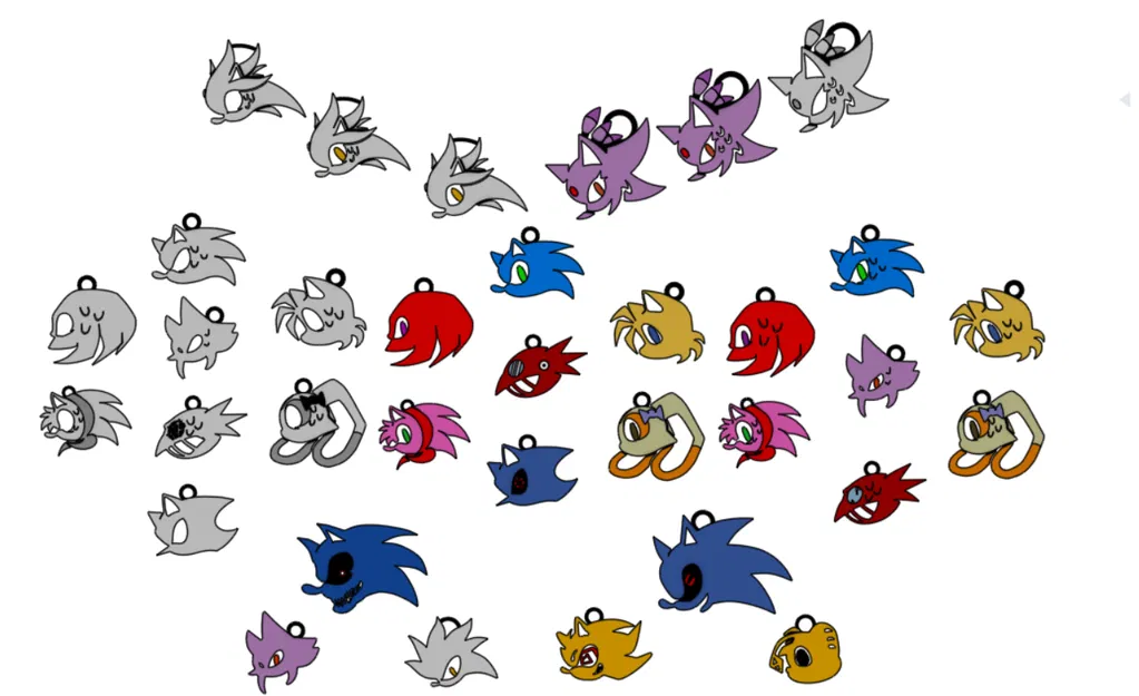 Móc khóa Sonic.EXE Outcome Memories - Image 1