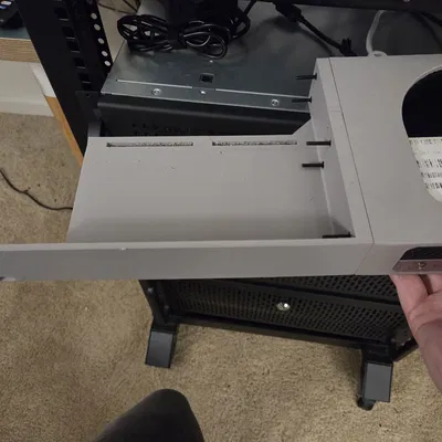 Giá rackmount 1U cho HP Elitedesk G3 mini - kệ gắn adapter nguồn