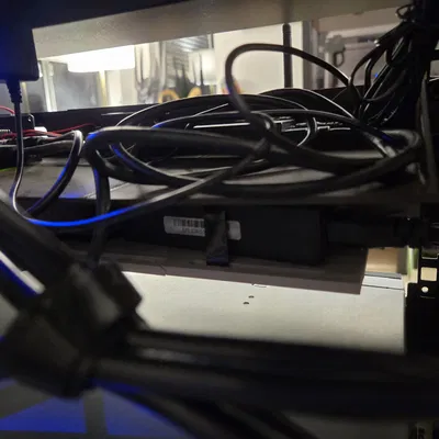 Giá rackmount 1U cho HP Elitedesk G3 mini - kệ gắn adapter nguồn