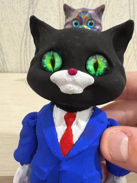 Flexi Cat – Mèo con articulated dễ thương, print in place - Image 3