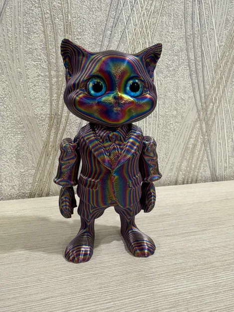 Flexi Cat – Mèo con articulated dễ thương, print in place - Image 4